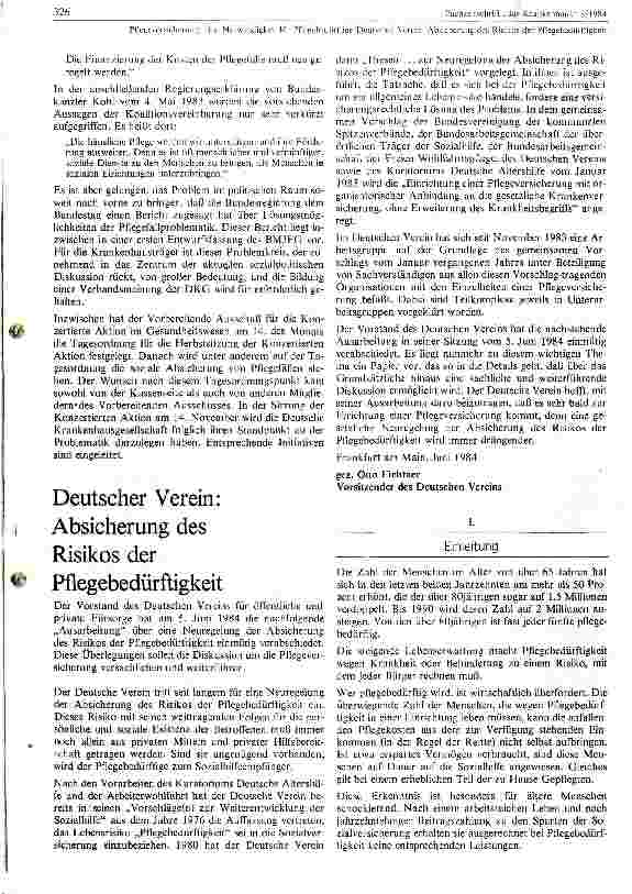 Vorschauseite 2: Pflegeversicherung: eine Notwendigkeit für Pflegebedürftige