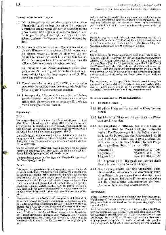 Vorschauseite 4: Pflegeversicherung: eine Notwendigkeit für Pflegebedürftige