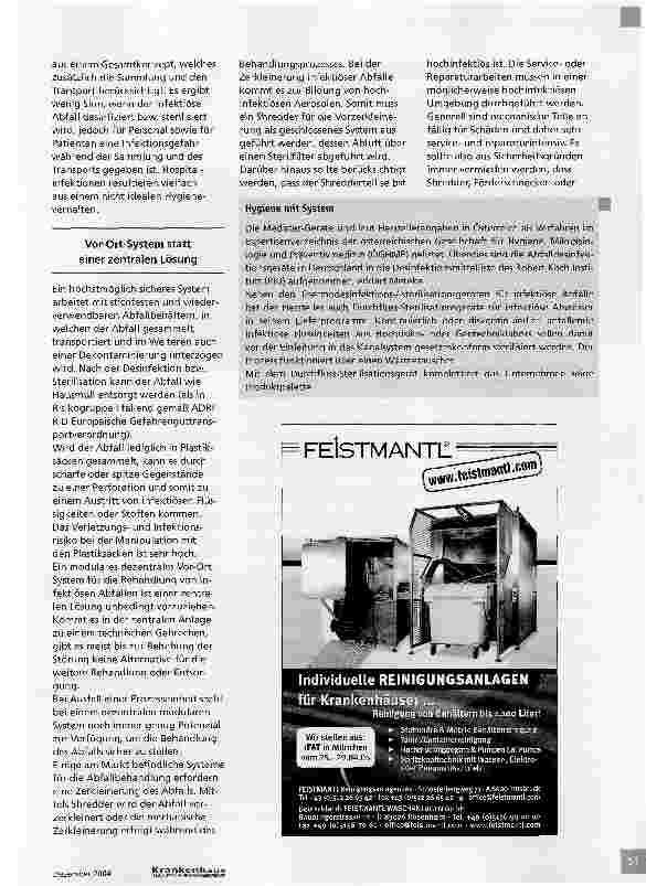 Vorschauseite 2: Dezentrale Keimkiller