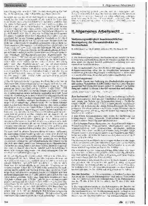 Vorschauseite 1: Allgemeines Arbeitsrecht