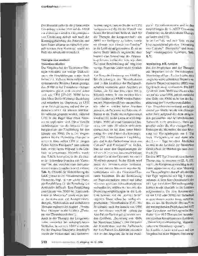 Vorschauseite 4: Erstellung einer Leitlinie Venöse Thromboembolien