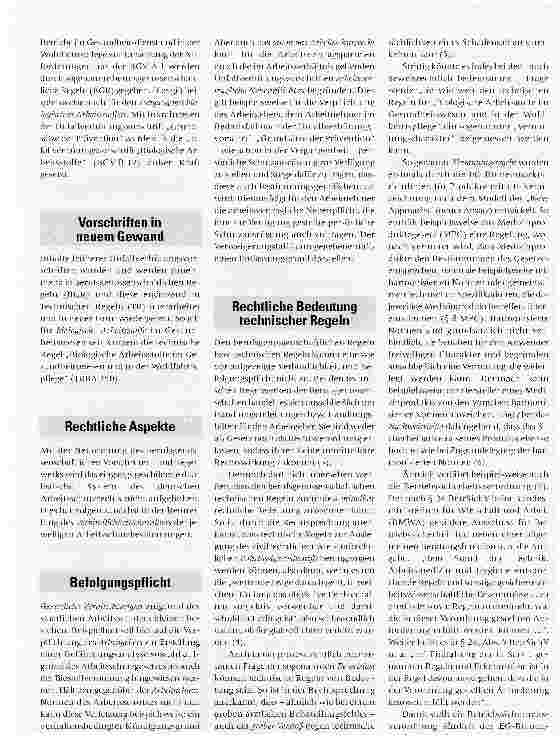Vorschauseite 2: Biologische Arbeitsstoffe im Gesundheitswesen und in der Wohlfahrtspflege Arbeitsschutz in neuem Gewand