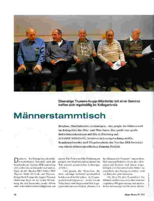 Vorschauseite 1: Männerstammtisch