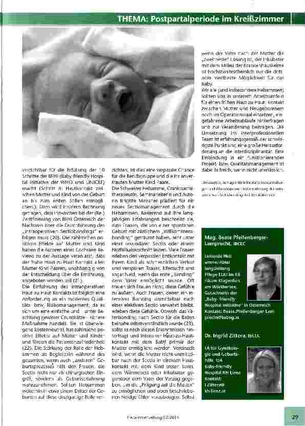 Vorschauseite 4: SectiobondingDie Rolle der Hebammen beim intraoperativen Hautkontakt und Bindungsaufbau