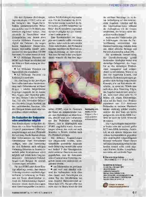 Vorschauseite 3: Angebot sollte reformiert werden