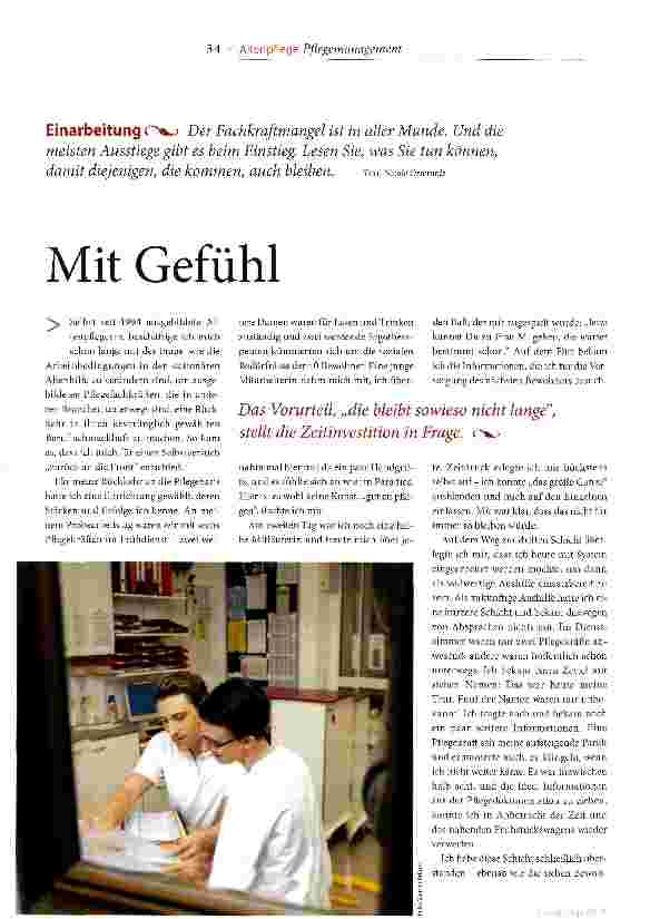 Vorschauseite 1: Mit Gefühl