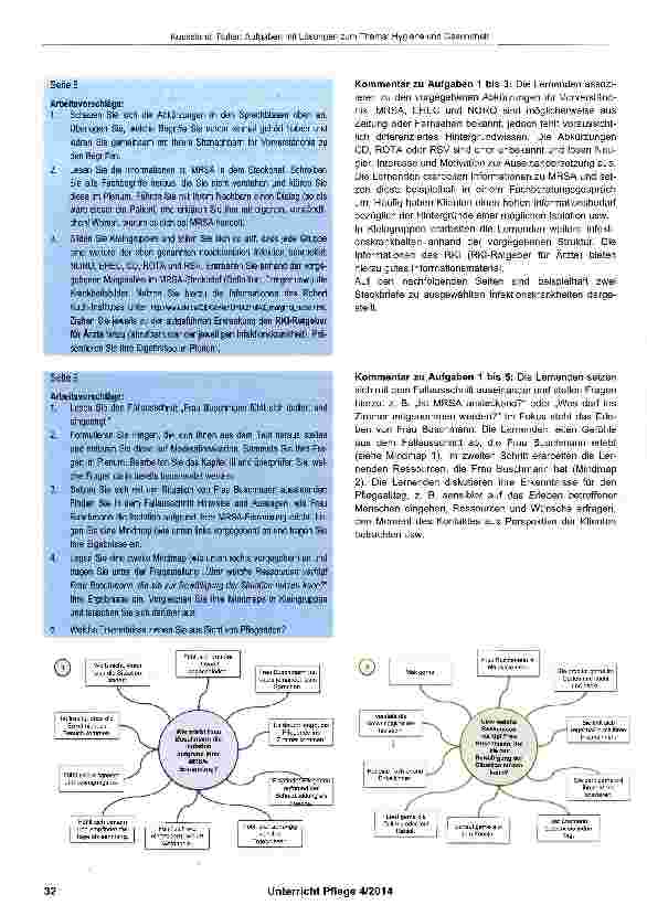 Vorschauseite 3: Aufgaben mit Lösungen zum Thema: Hygiene und Gesundheit