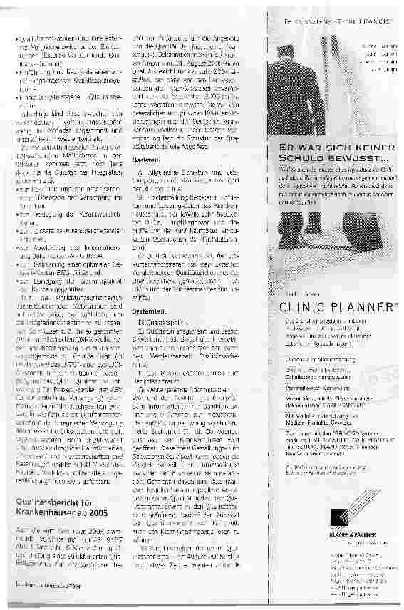 Vorschauseite 2: Es klafft noch eine große LückeDie Integrierte Versorgung und die Darlegung der Qualität