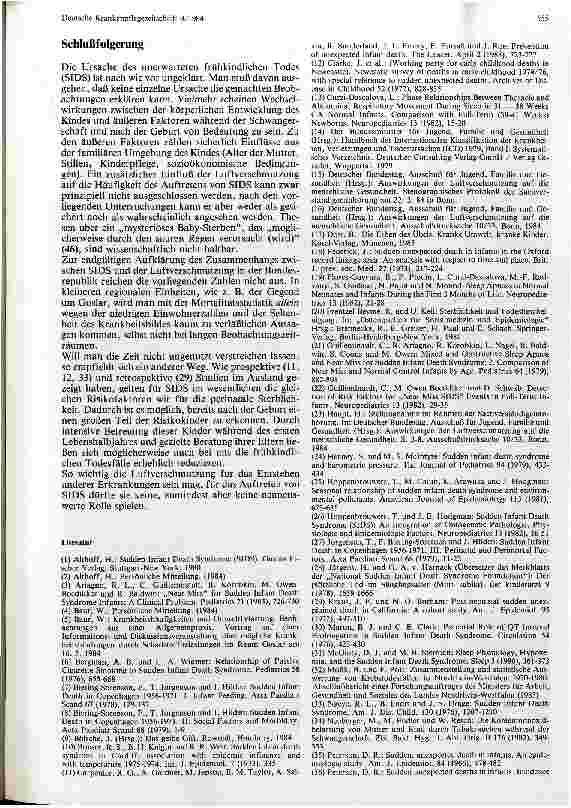 Vorschauseite 6: Besteht ein Zusammenhang zwischen Luftverschmutzung und dem plötzlichen Kindestod