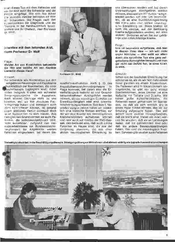 Vorschauseite 4: Die Hardtwaldklinik in Zwesten
