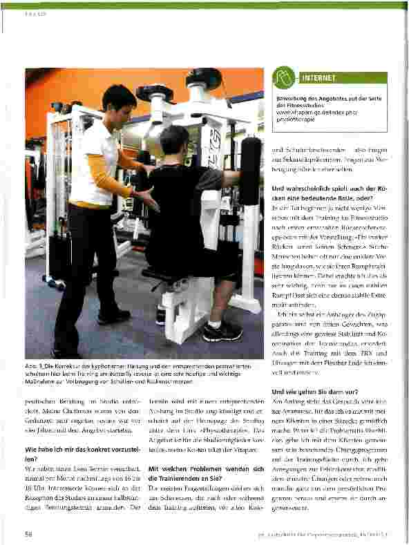Vorschauseite 2: Kooperation zwischen Physiotherapiepraxis und Fitnessstudio