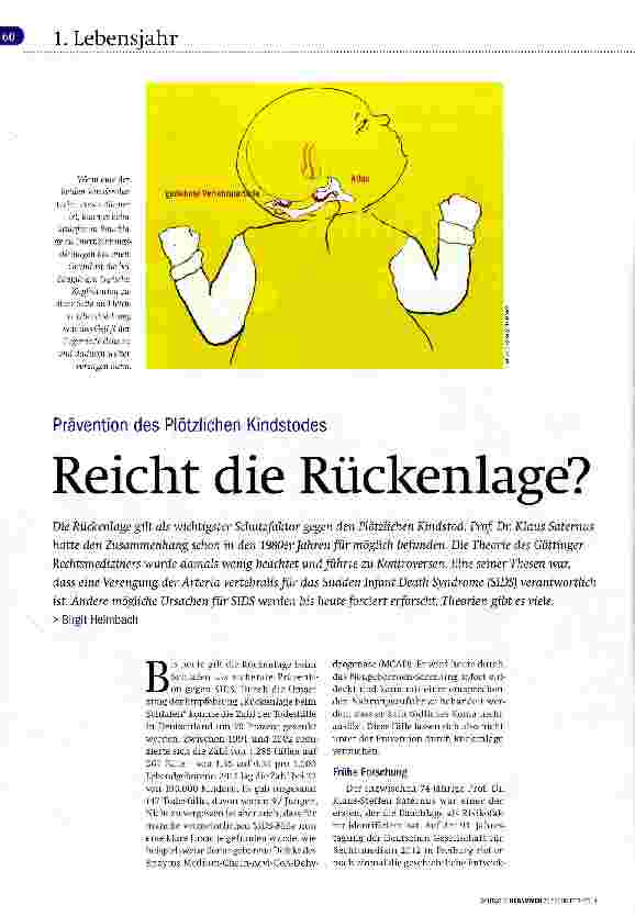 Vorschauseite 1: Reicht die Rückenlage?