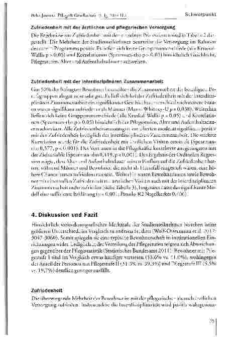 Vorschauseite 6: Interdisziplinäre Zusammenarbeit in vollstationären Pflegeeinrichtungen am Beispiel von careplus - eine Zufriedenheitsbefragung