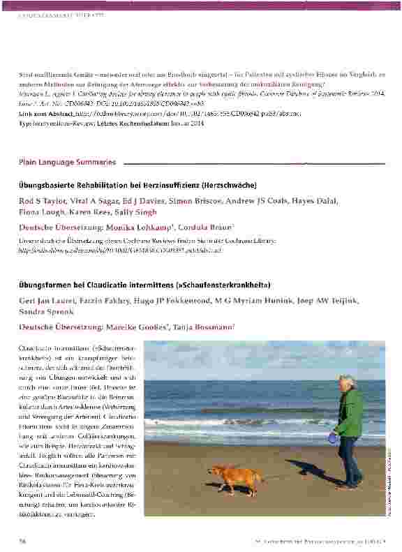 Vorschauseite 3: Cochrane-Update