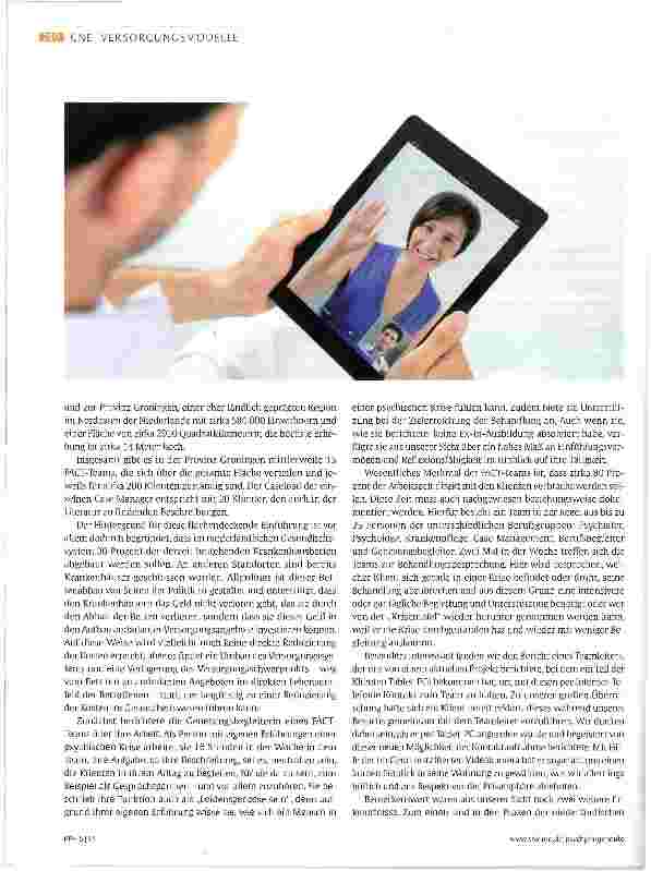 Vorschauseite 3: Flexible psychiatrische Versorgung in Holland