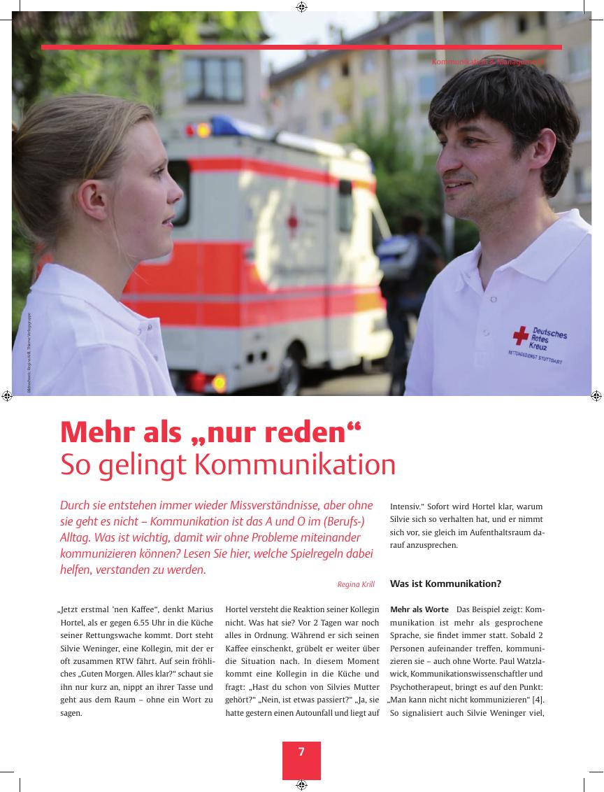 Vorschauseite 1: Mehr als ?nur reden? ? So gelingt Kommunikation