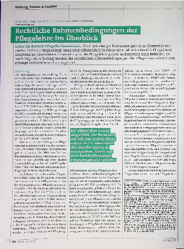 Vorschauseite 2: Rechtliche Rahmenbedingungender Pflegelehre im Überblick