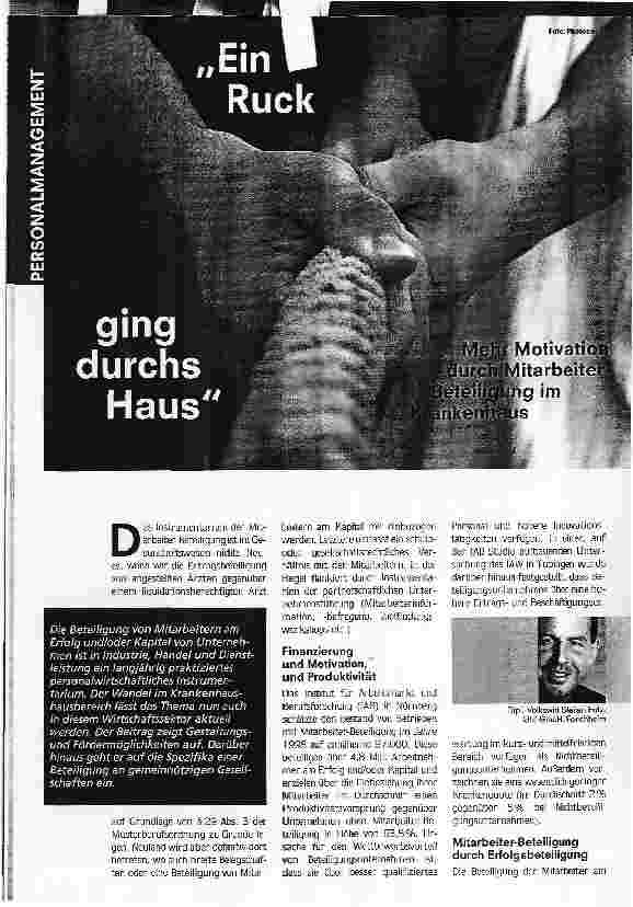 Vorschauseite 1: Ein Ruck ging durchs Haus