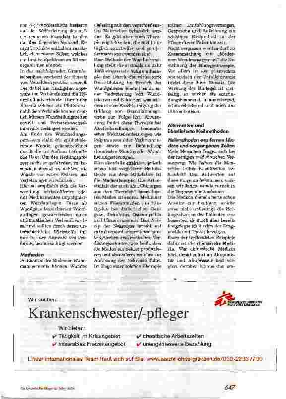 Vorschauseite 2: Modernes Wundmanagement