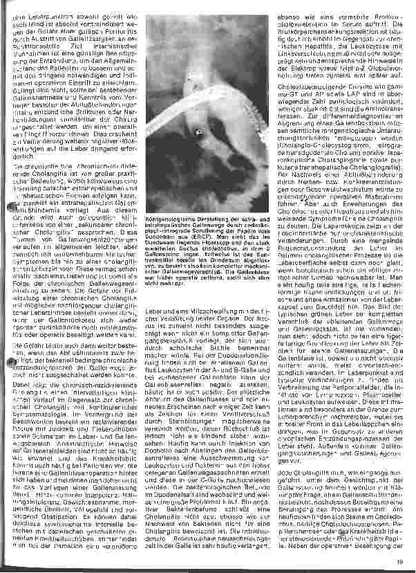 Vorschauseite 2: Leberkrankheiten 6. Folge: Cholangitis - cholangitische und biliäre Leberzirrhose