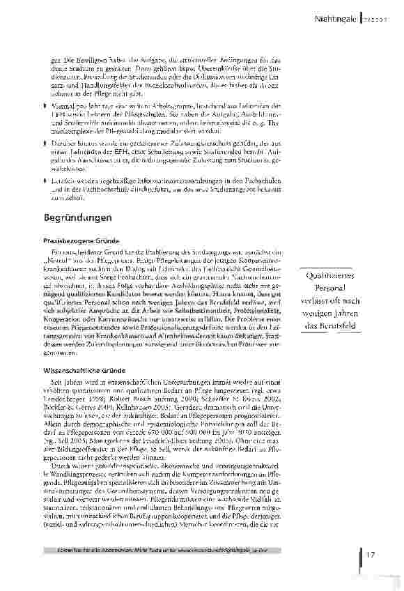 Vorschauseite 4: Im Doppelpack. Das additive Modell: der Bachelor-Studiengang Pflege an der Evangelischen Fachhochschule Hannover