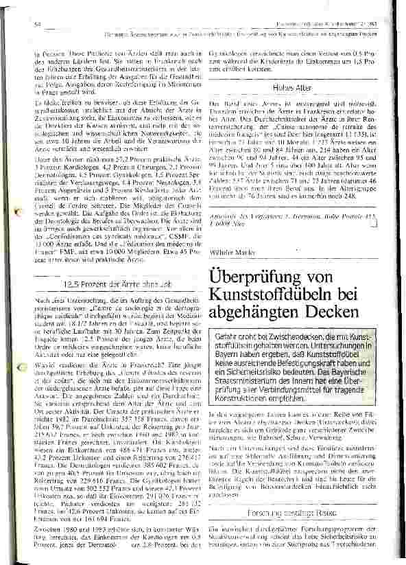 Vorschauseite 2: Ärztschwemme auch in Frankreich