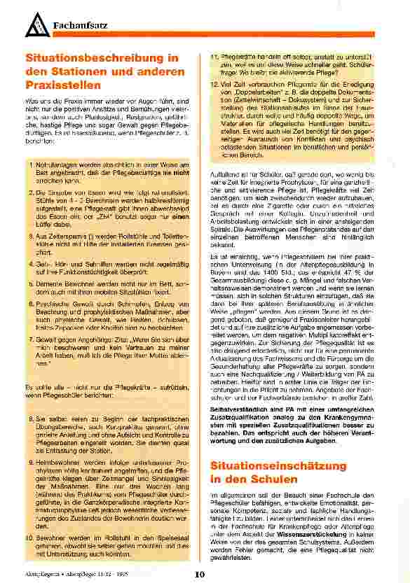 Vorschauseite 2: Qualitätssicherung in der Pflege - auf ein ehrliches Wort!