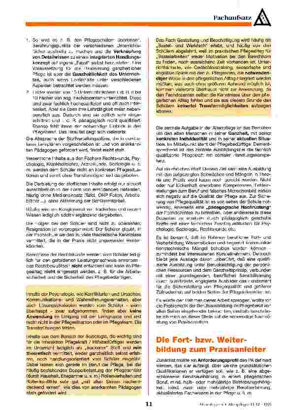 Vorschauseite 3: Qualitätssicherung in der Pflege - auf ein ehrliches Wort!