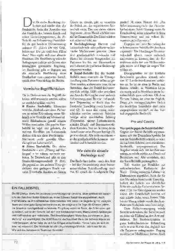 Vorschauseite 2: WIRD SUIZID-BEIHILFE NUN VERBOTEN?