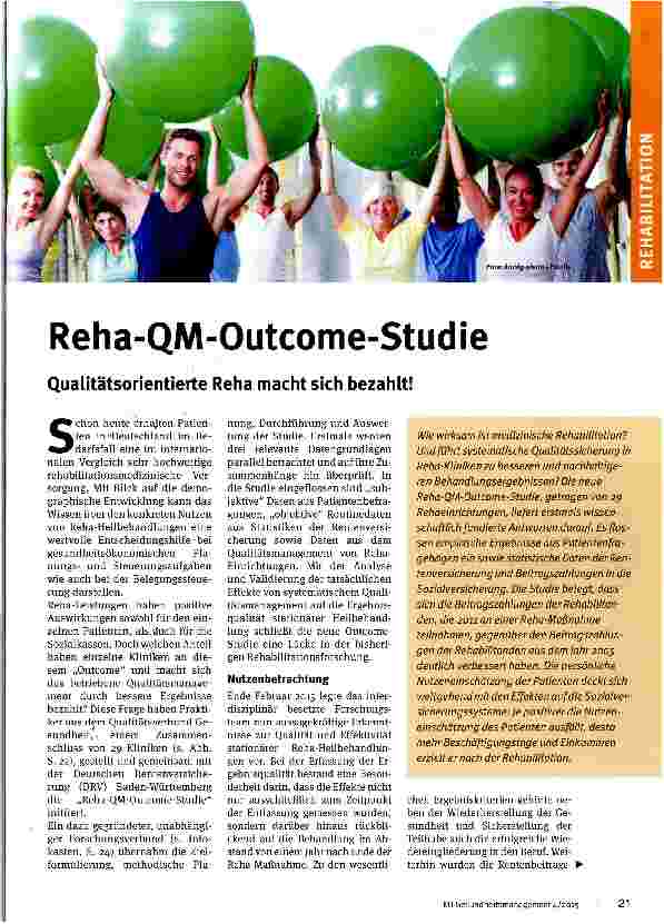 Vorschauseite 1: Reha-QM-Outcome-Studie