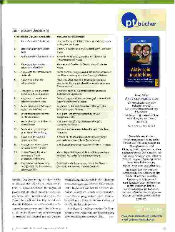 Vorschauseite 2: Patienten informieren - aber wie?