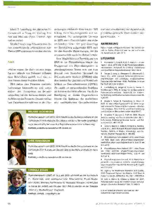 Vorschauseite 5: Patienten informieren - aber wie?