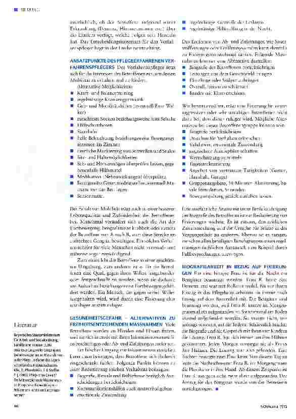 Vorschauseite 3: Reduzierung von freiheitsentziehenden Massnahmen - der Werdenfelser Weg