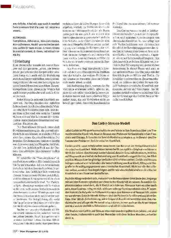 Vorschauseite 2: Wenn das Leben zur Wunde wird- Bewältigung von chronischer Krankheit im Lebensprozess