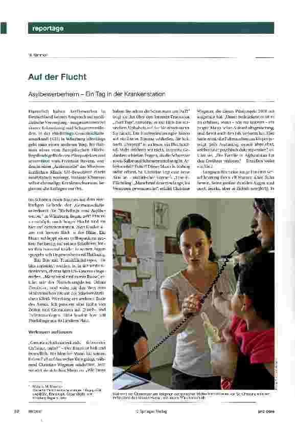 Vorschauseite 1: Auf der Flucht Asylbewerberheim - Ein Tag in der Krankenstation