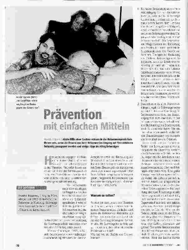 Vorschauseite 1: Prävention mit einfachen Mitteln