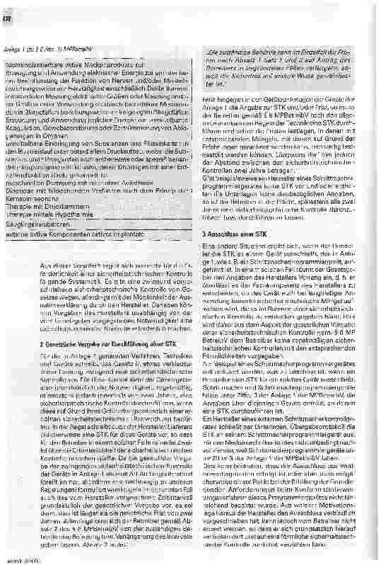 Vorschauseite 2: Herstellervorgaben STK, Wartung und Inspektion