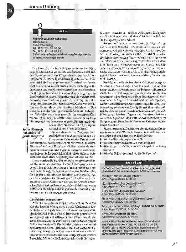 Vorschauseite 2: Geschichten des Lebens