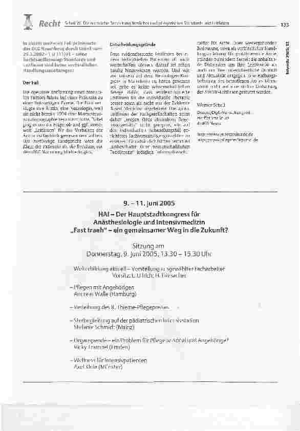 Vorschauseite 2: Die rechtliche Bedeutung ärztlicher und pflegerischer Standards und Leitlinien