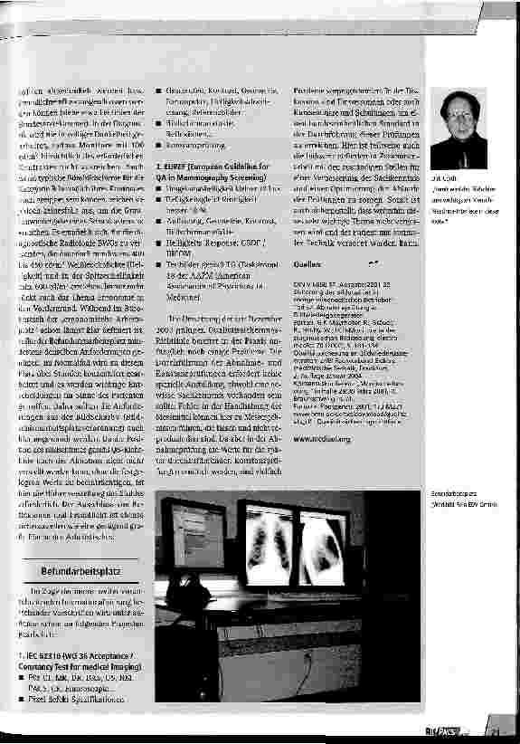 Vorschauseite 4: Anforderungen an Bildschirme und an Qualitätssicherung bei Medical Imaging. Nicht jeder ist gut genug