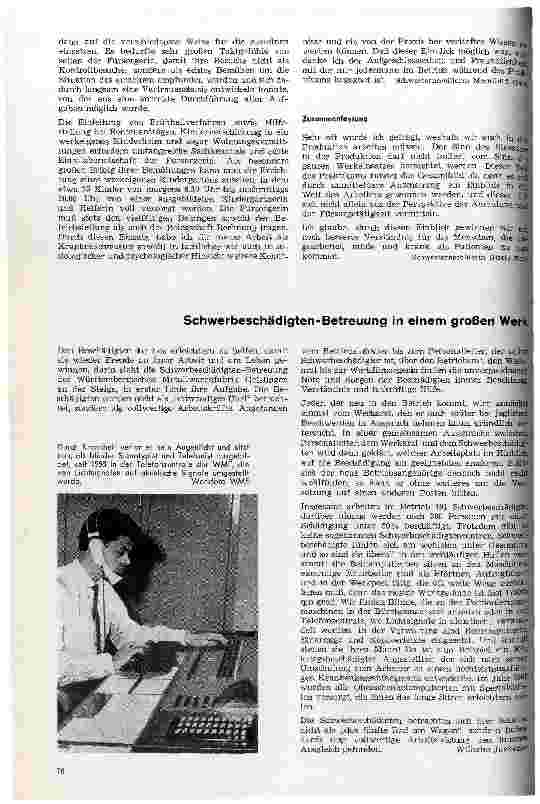 Vorschauseite 4: Werkeinsatz von Schwesternschülerinnen