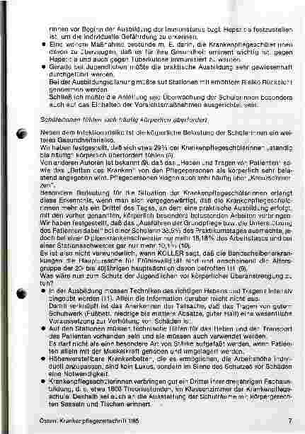 Vorschauseite 3: Gefährdung der Jugend am Arbeitsplatz - dargestellt am Beispiel der Krankenpflegeschülerinnen
