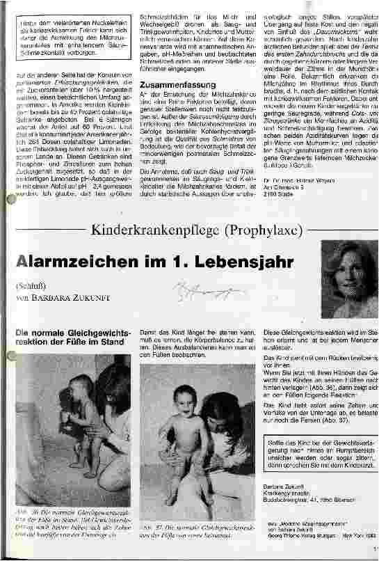 Vorschauseite 3: Führen frühe Saugund Trinkgewohnheiten zu Karies im Milchgebiß?