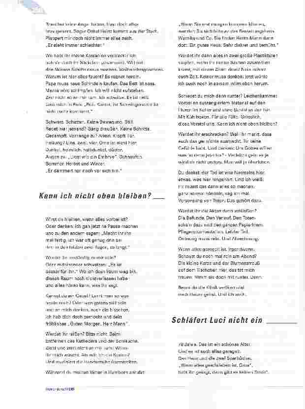 Vorschauseite 3: VerdichtungenBeobachtungen und Gedanken zum Sterben