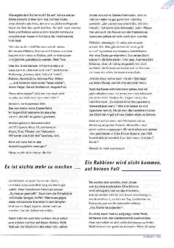 Vorschauseite 6: VerdichtungenBeobachtungen und Gedanken zum Sterben