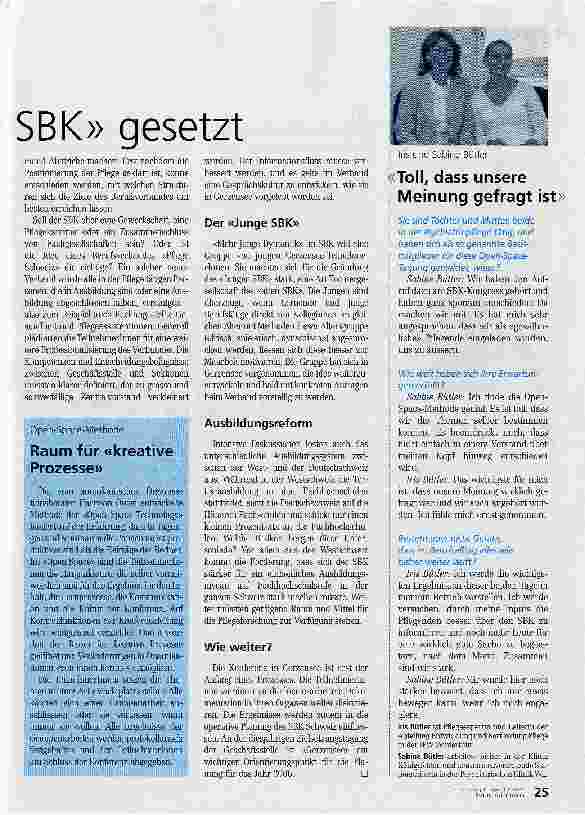 Vorschauseite 2: Erste Wegmarken für neuen SBK gesetzt