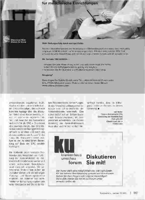 Vorschauseite 2: Zusatznutzender InEK-DatenKrankenhaus-individuelle Sollkosten-Matrix basierend auf InEK-Kalkulationsergebnissen
