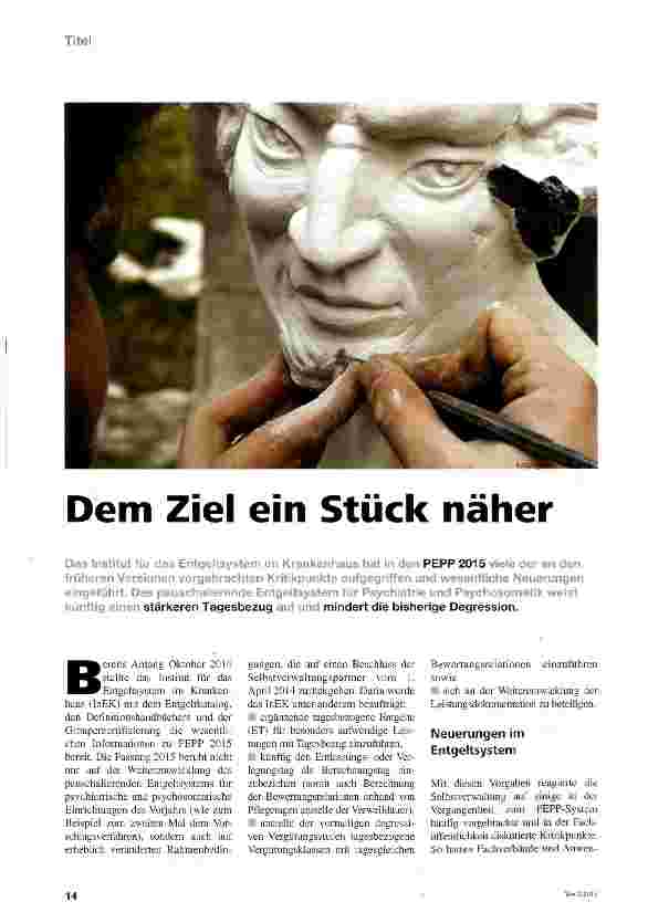 Vorschauseite 1: Dem Ziel ein Stück näher