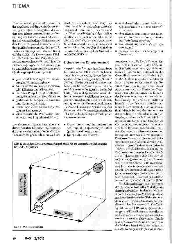 Vorschauseite 3: Qualitätsorientierung als zentrales Paradigma in der Gesundheitsversorgung