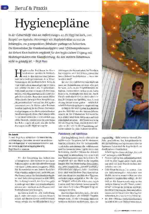 Vorschauseite 1: Hygienepläne